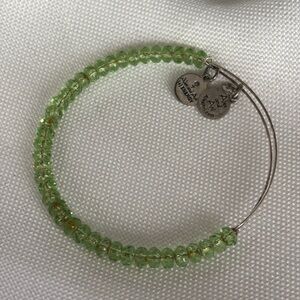 Alex and Ani Light Green Beaded Bracelet